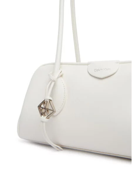 Kabelka Calvin Klein Emblem Trio Shoulder Bag biela