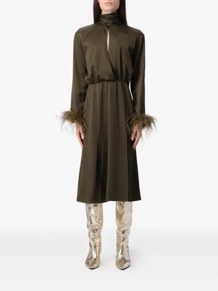 Rochie midi Blumarine până la genunchi de costum verde