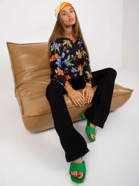 Bluză Fashionhunters cu imagine albastru