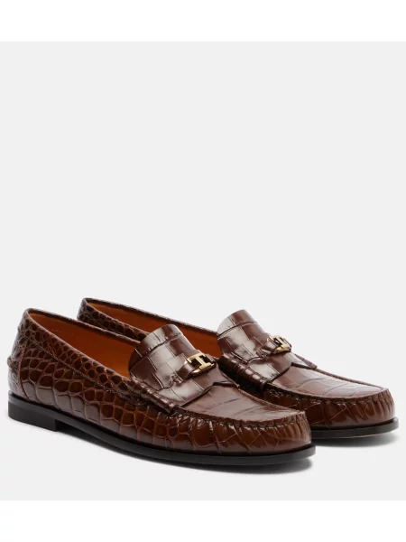 Pantofi loafer Tod's din piele maro
