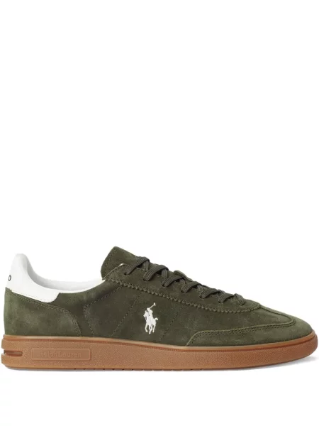 Șapcă Polo Ralph Lauren din fleece cu dungi cu volane albastru