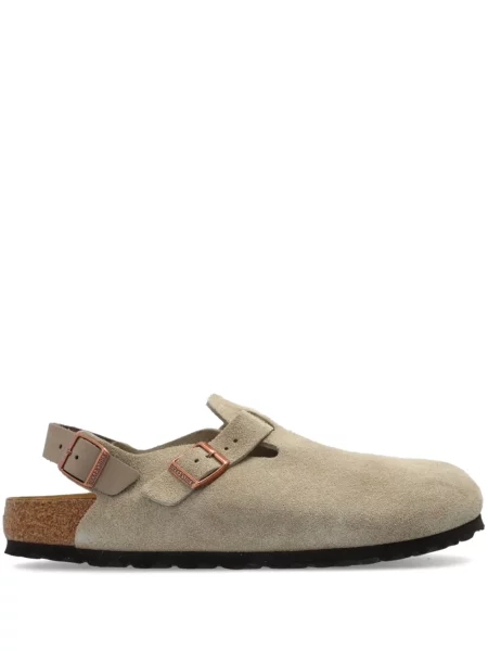 Sandale Birkenstock din piele de căprioară slingback