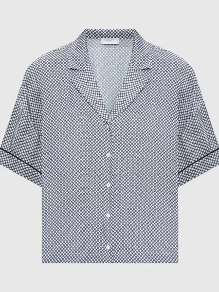 Блуза в принт Peserico біла