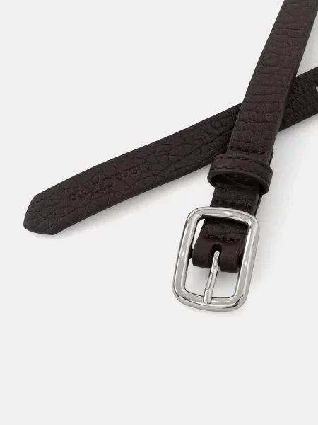 Кожаный ремень Marc O'polo с ремешками бордовый