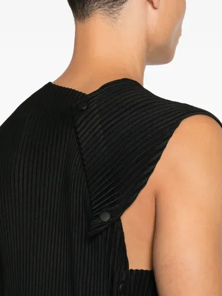 Πλισέ γιλέκο Homme Plissé Issey Miyake μαύρο
