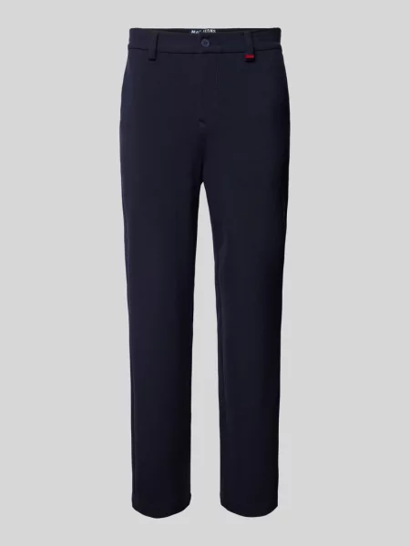 Spodnie o kroju regular fit ze szlufkami na pasek model ‘Lennox’ Mac