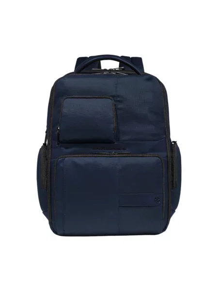 Torba na laptopa Piquadro skórzana niebieska