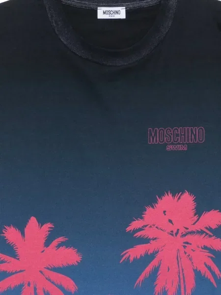 Tricou Moschino cu imagine albastru