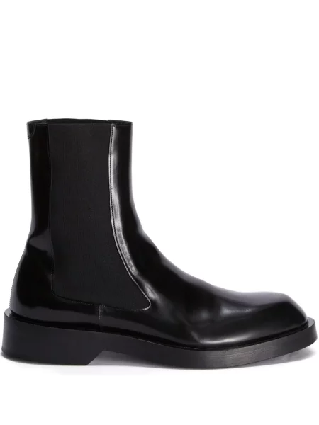 Botine chelsea Jil Sander din piele negru