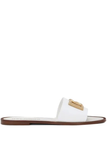 Sandale Dolce & Gabbana din piele alb
