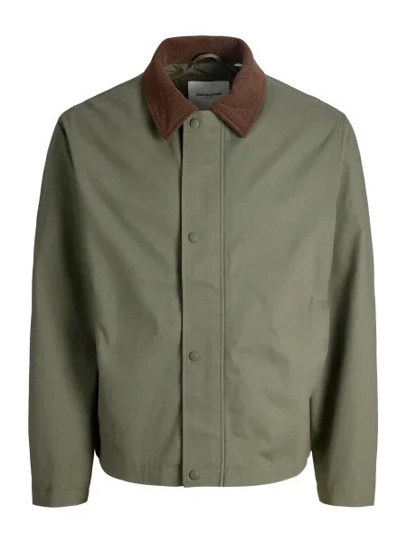 JACK & JONES Geacă de primăvară-toamnă JJEGRAHAM maro caramel / oliv kaki
