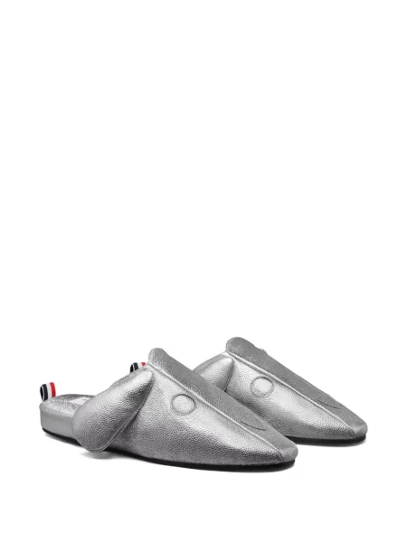 Papuci de casă Thom Browne argintiu