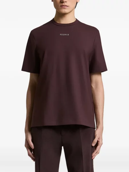 Tricou Peserico cu imagine cu decolteu rotund roșu
