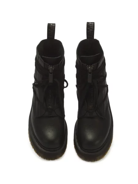 Кожени боти Dr. Martens с връзки черно
