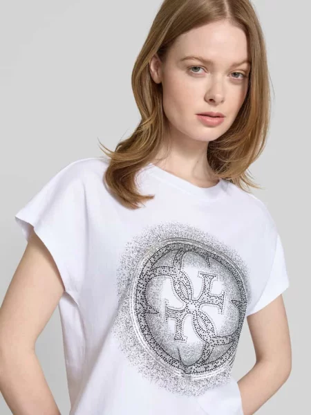 Guess t-shirt 4G biały