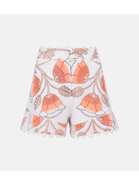 Pantaloni scurți Juliet Dunn cu model floral alb