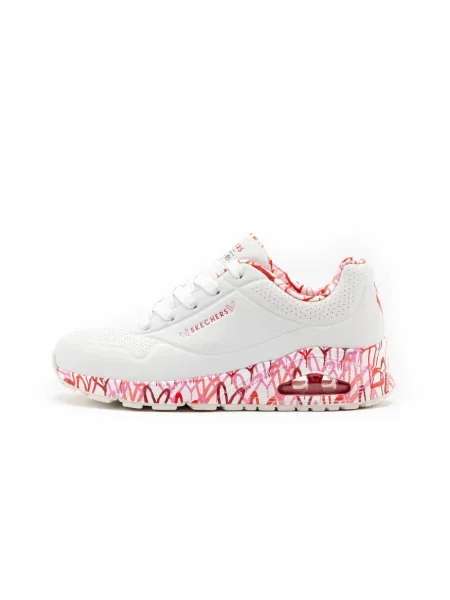 Sneakersy Skechers skórzane białe