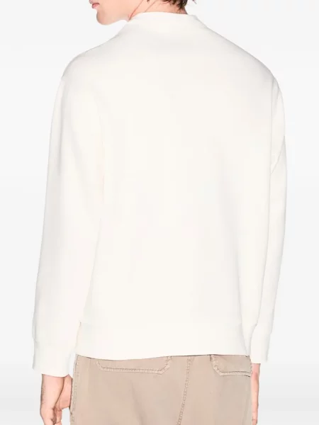 Pulover Armani Exchange cu autograf alb