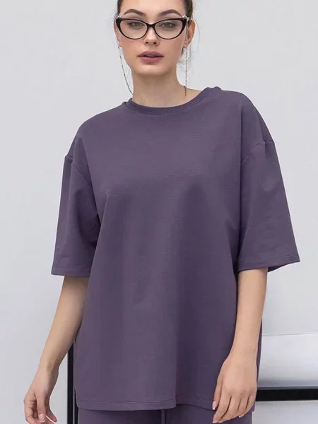 Женская трикотажная футболка