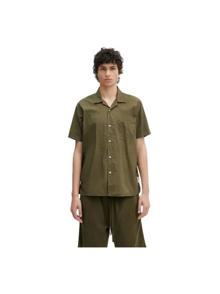 Barbour koszula Barbour Holywell Poplin S/S Relaxed Fit Shirt relaxed z kołnierzykiem klasycznym zielony