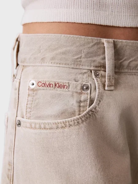Широкі джинси Calvin Klein Jeans білі