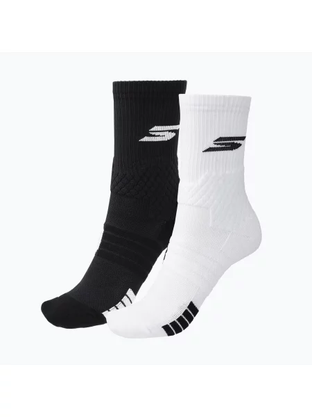 Шкарпетки SKECHERS Select Terry Crew 2 пари white/black білі