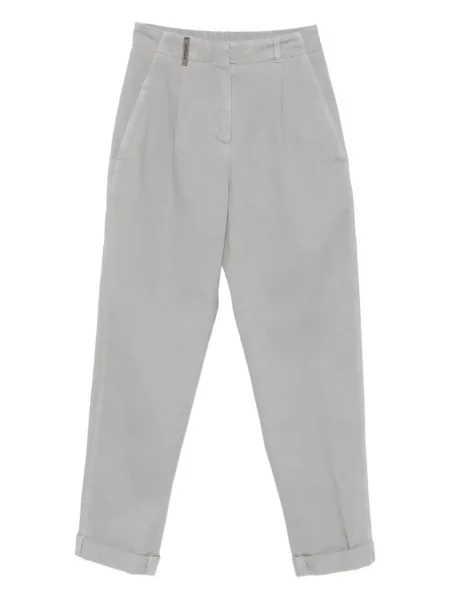 Pantaloni Peserico plisate gri