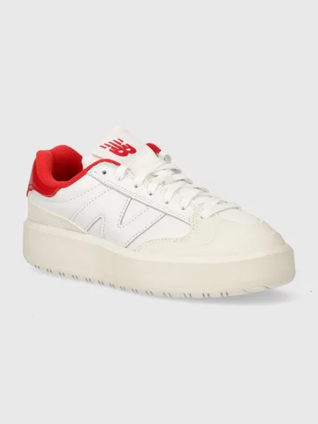 Кожени маратонки New Balance бяло