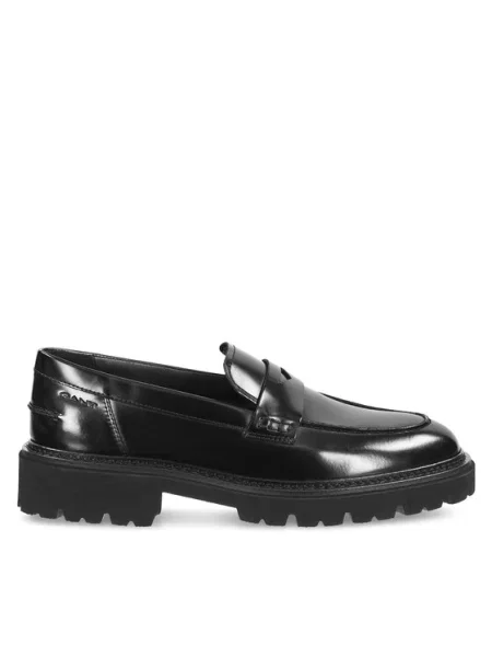 Мокасини Gant черен