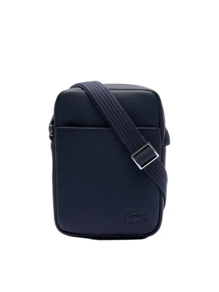 Geantă crossbody Lacoste clasică albastru