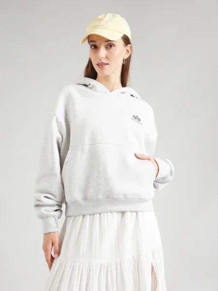 ALPHA INDUSTRIES Majica antracit / svetlo siva