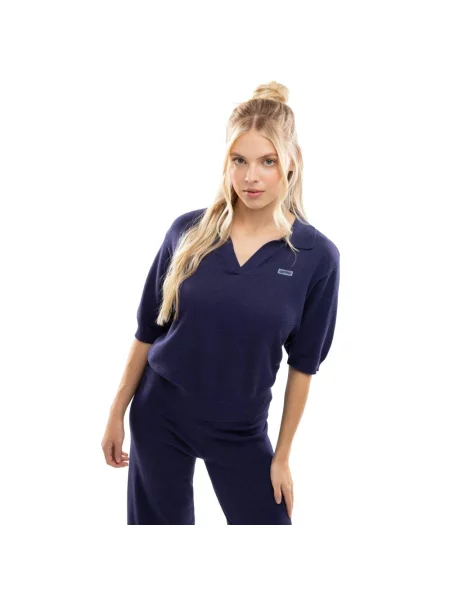 Koszulka polo z dzianiny Siroko IBZ Versa Navy niebieska