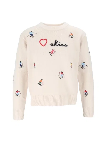 Sweter Mc2 Saint Barth wełniany beżowy