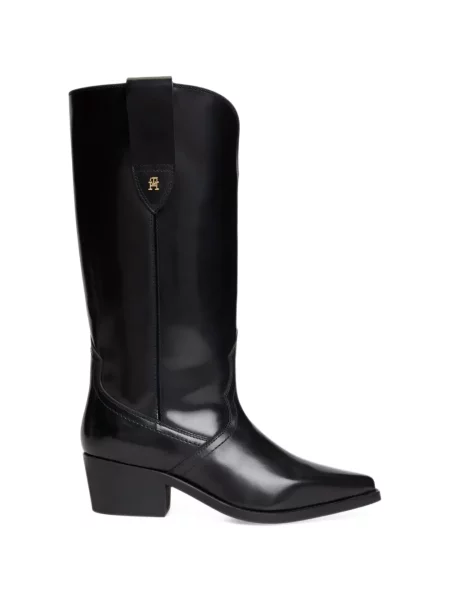 Botine Tommy Hilfiger din piele negru