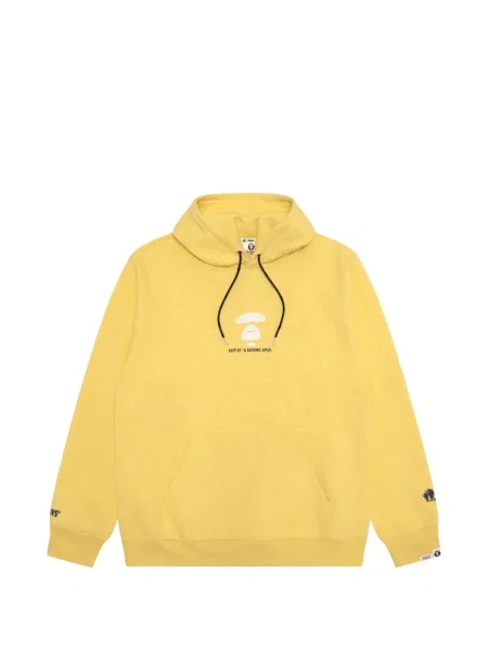 Hanorac cu glugă Aape By A Bathing Ape cu imagine cu cordon galben