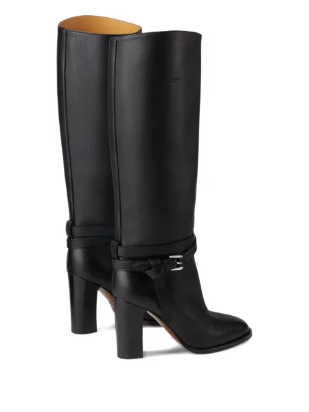 Botine Ralph Lauren Collection cu cataramă negru