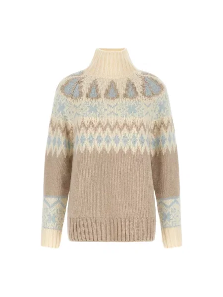 Sweter Herno wełniany beżowy