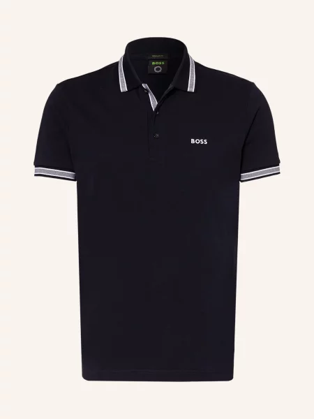 Boss Polokošile Z Piké Paddy Curved Regular Fit tmavě modrá bílé