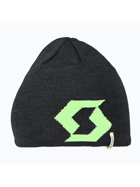 Шапка зимова SCOTT Team 10 black/glow green чорна
