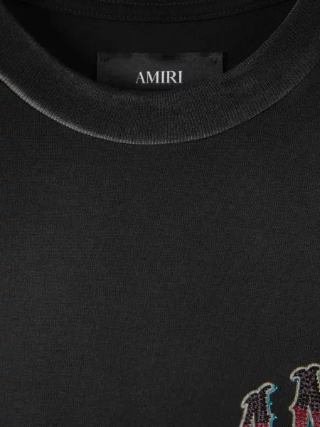 Tricou Amiri cu imagine negru