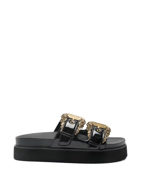 Sandale Versace Jeans Couture cu platformă negru