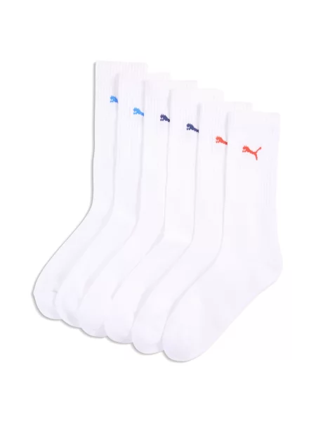 Skarpety za kostkę PUMA Unisex w paski — trójpak Odzież biały