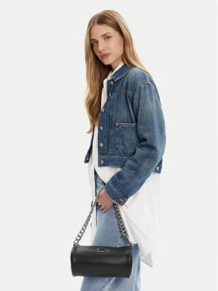 Tommy Jeans Geantă Tjw Chain Shoulder Bag negru