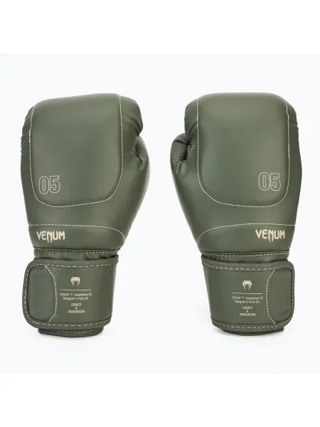Venum Impact Evo Боксови ръкавици earth khaki зелено
