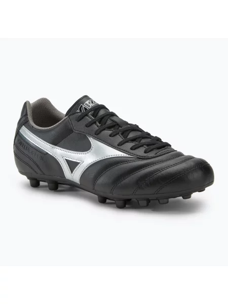Încălțăminte de fotbal pentru bărbați Mizuno Morelia II Club AG black/galaxy silver/dark shadow negru