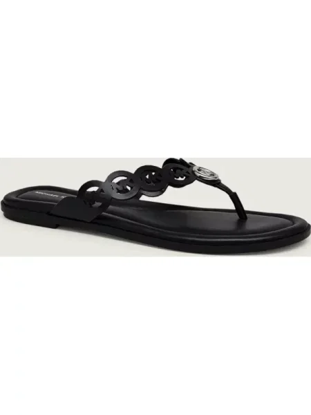 Șlapi Michael Kors din piele negru