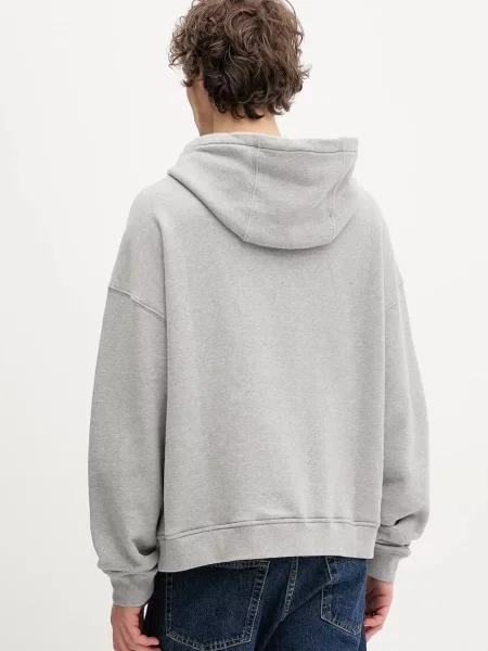 Mikina Fiorucci Banana Sound Print Relaxed Fit Hoodie s kapucí s potiskem šedá