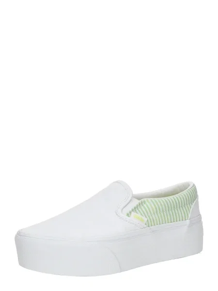 VANS Slip-on obuv zelená biela