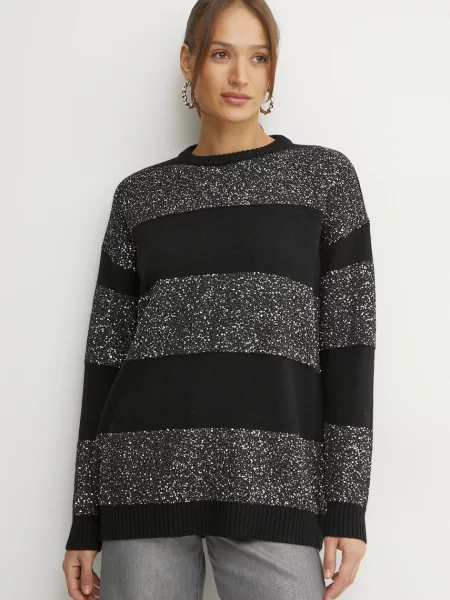 MAX&Co. pulover de lana femei negru