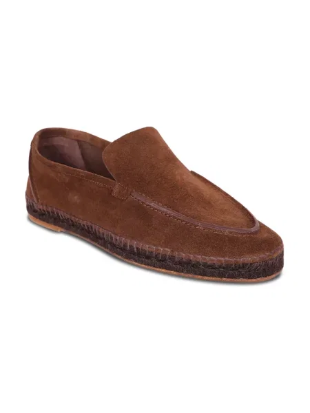 Espadryle Castaner skórzane brązowe